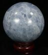 Polished Blue Calcite Sphere #32131-1